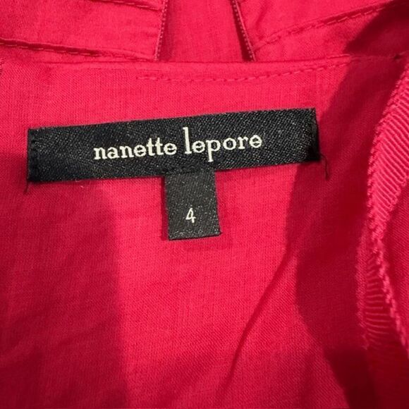 Nanette Lepore "Treasure" Dress Embellished Sleeveless Fuchsia Pink Size 4 - Picture 6 of 13
